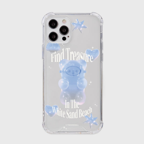 [THENINEMALL] 화이트 샌드 Clear Phone Case (3 types)