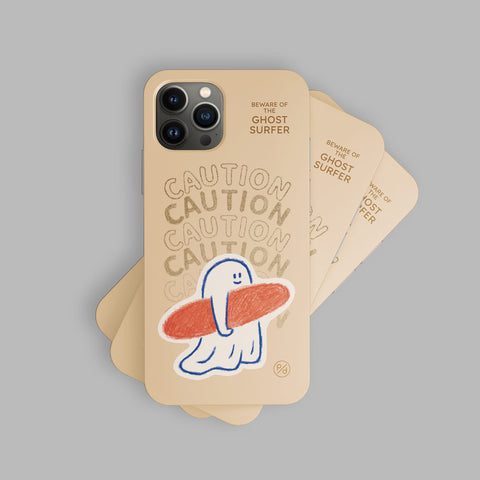 [PERCENTAGE] Crayon Ghost Surfer Phone Case (4 Types)