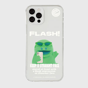 [THENINEMALL] Raptor Basic Flash Clear Phone Case (3 types)