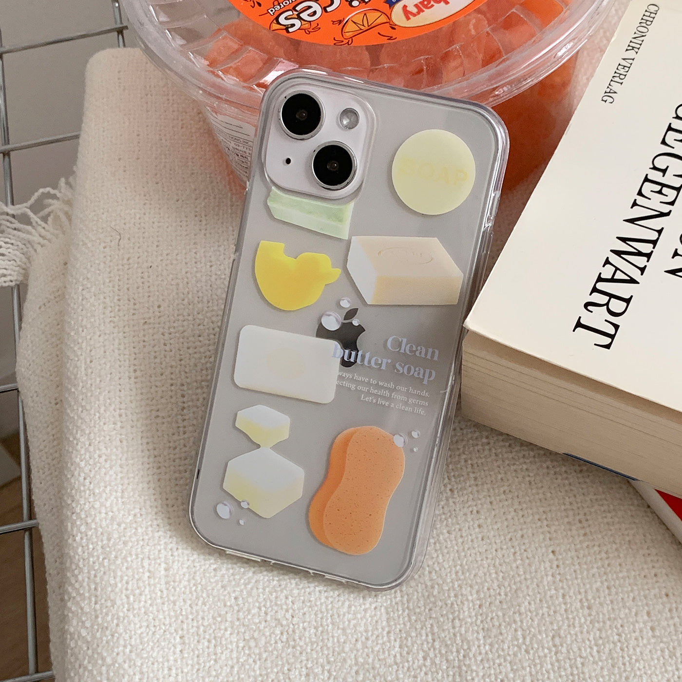 [Mademoment] 클린버터 디자인 Clear Phone Case (3 Types)