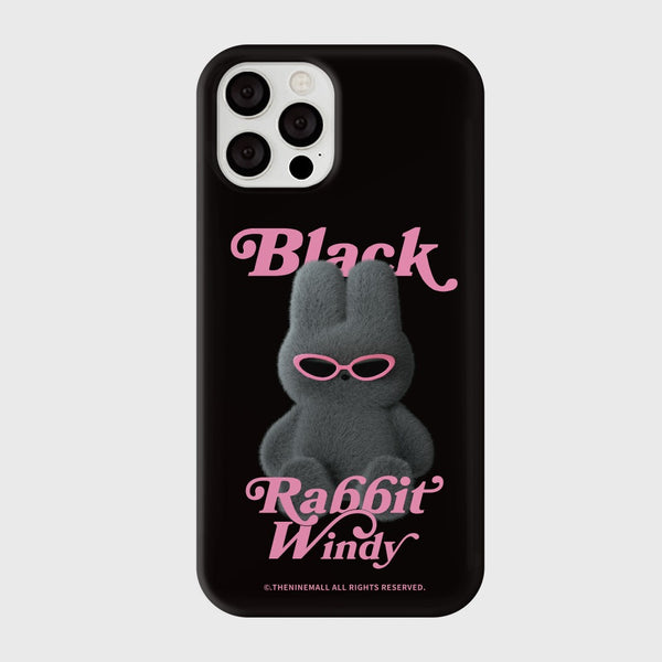 [THENINEMALL] Black Windy Hard Phone Case (2 types)