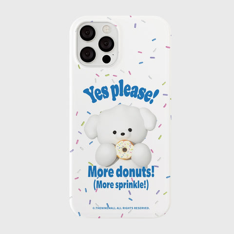 [THENINEMALL] More Donuts Ppokku Hard Phone Case (2 types)