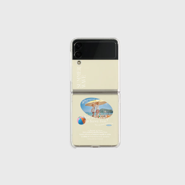 [Mademoment] 썸머웨이브 디자인 Clear Phone Case (3 Types)