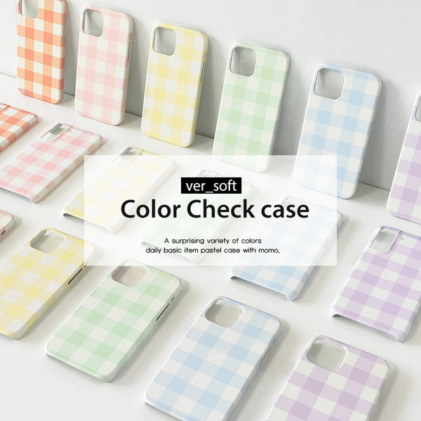 [MOMO CASE] 컬러체크.V1 소프트 Phone Case