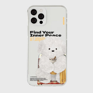 [THENINEMALL] Yellow Camping Ppokku Clear Phone Case (3 types)