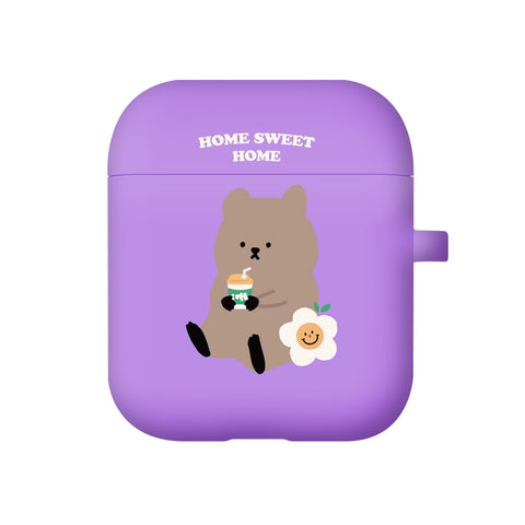 [MOMO CASE] 489 홈스윗쿼카 Color Jelly Airpods Case (10 Colors)