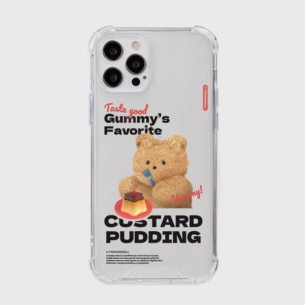 [THENINEMALL] Pudding Gummy Clear Phone Case (3 types)