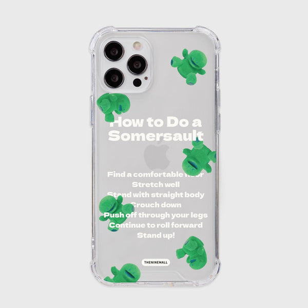 [THENINEMALL] Raptor Tumbling Clear Phone Case (3 types)