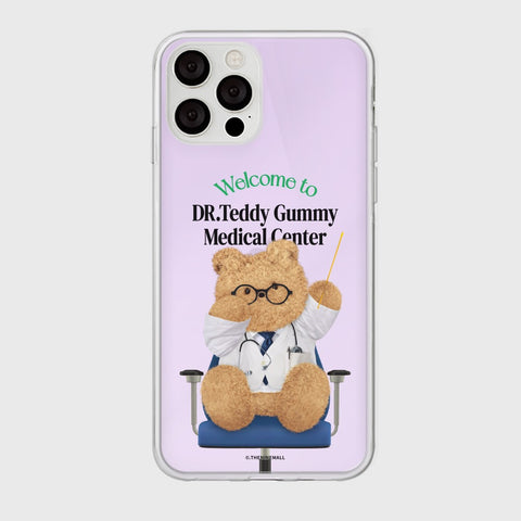 [THENINEMALL] Doctor Teddy Gummy Mirror Phone Case