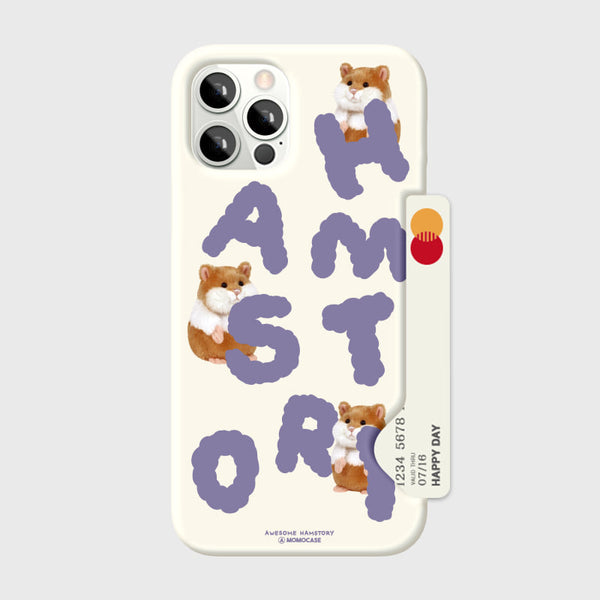 [MOMO CASE] 524 HAMSTORY(브라운) Phone Case