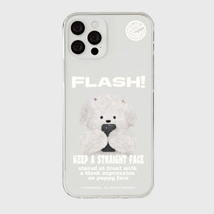 [THENINEMALL] Ppokku Basic Flash Clear Phone Case (3 types)