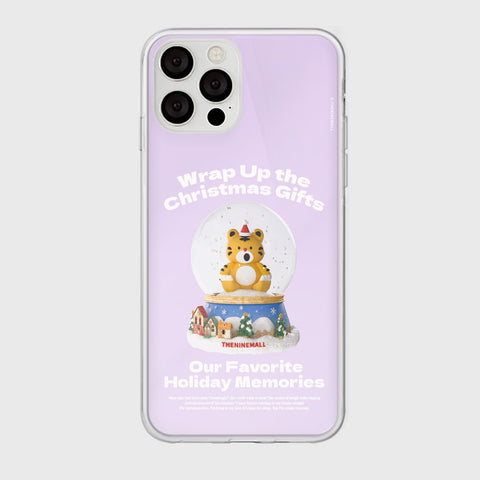 [THENINEMALL] Hey Tiger Snowball Mirror Phone Case