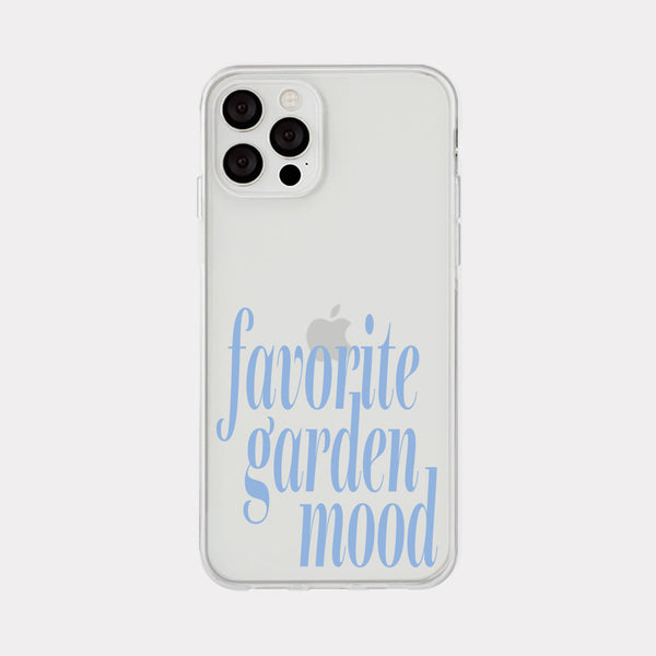 [Mademoment] Garden Mood Design Clear Phone Case (4 Types)