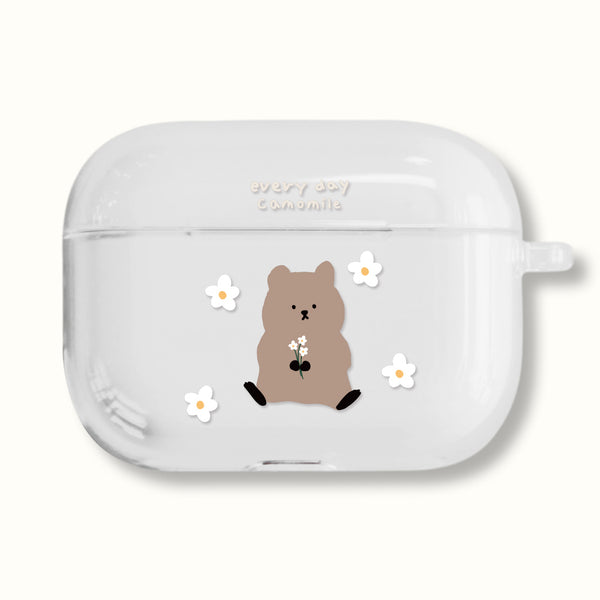 [MOMO CASE] 493 쿼카Mile Clear Airpods Case