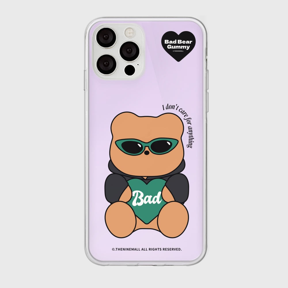 [THENINEMALL] Green Checkerboard Bad Gummy Mirror Phone Case