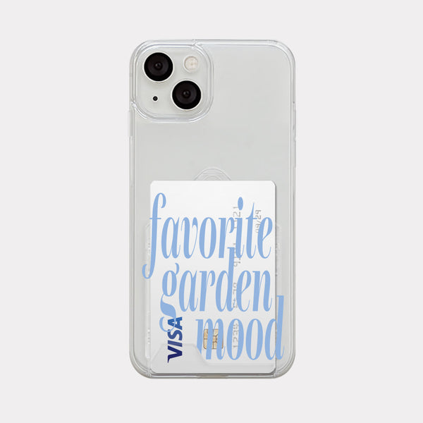 [Mademoment] Garden Mood Design Clear Phone Case (4 Types)