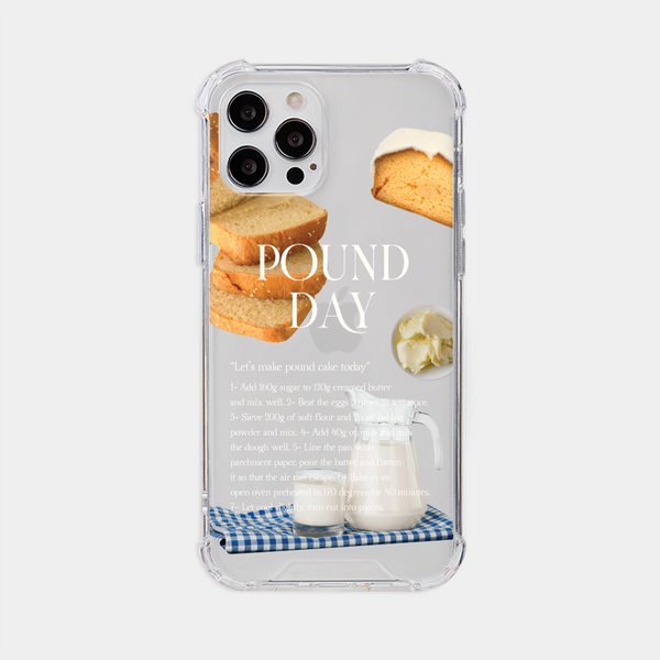 [Mademoment] Make Pound Cake Design Clear Phone Case (4 Types)