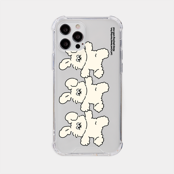 [Mademoment] Butty Play Design Clear Phone Case (4 Types)