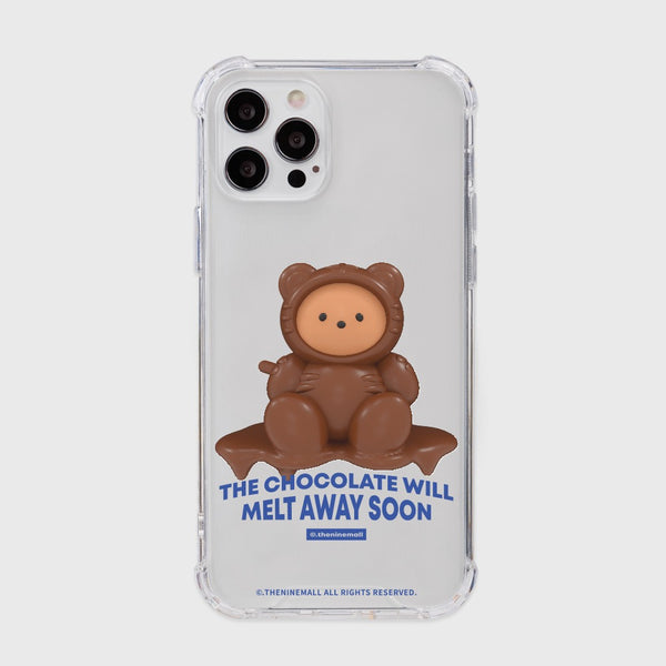 [THENINEMALL] 멜트 초콜릿 구미 Clear Phone Case (3 types)