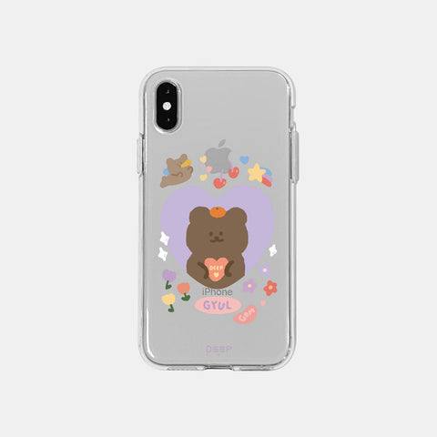 [DEEPING CASE] 천사귤곰 Jelly Case (Purple)