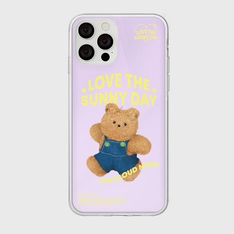 [THENINEMALL] 블루스카이 테디구미 Mirror Phone Case