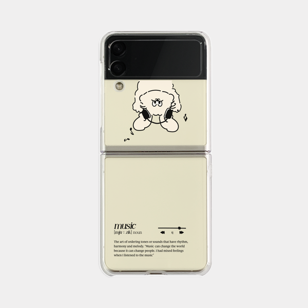 [Mademoment] Melody Butty Design Clear Phone Case (4 Types)