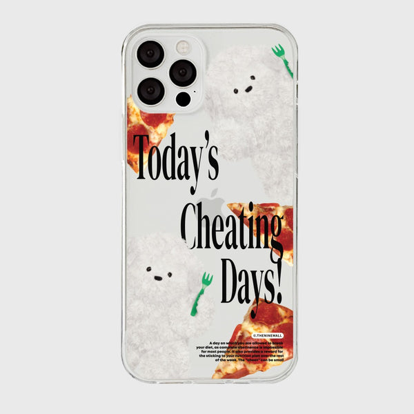 [THENINEMALL] Cheating Day Ppokku Clear Phone Case (3 types)