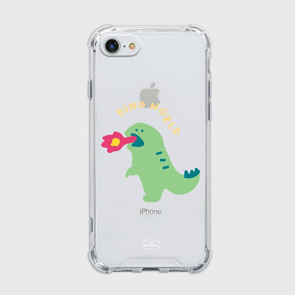 [THENINEMALL] 랩터 공룡 Clear Phone Case (3 types)