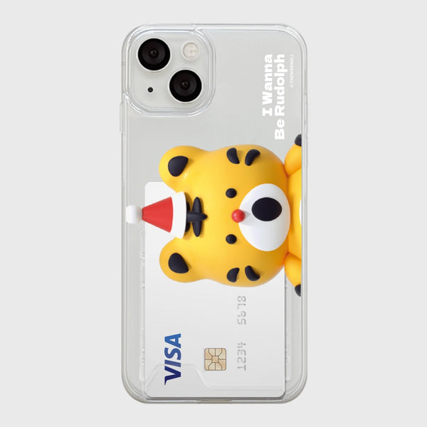 [THENINEMALL] Hey Tiger Wannabe Rudolph Clear Phone Case (3 types)