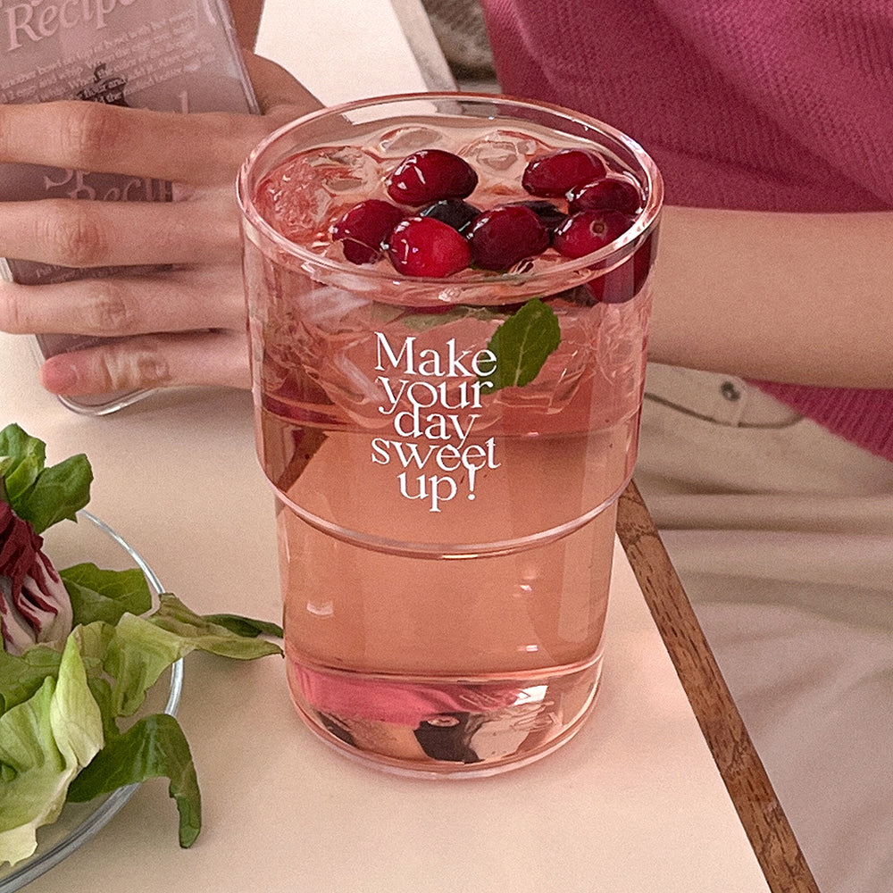 [Mademoment] Sweet Up Pink Clear Reusable Tumbler (Hot/Cold) 500ml