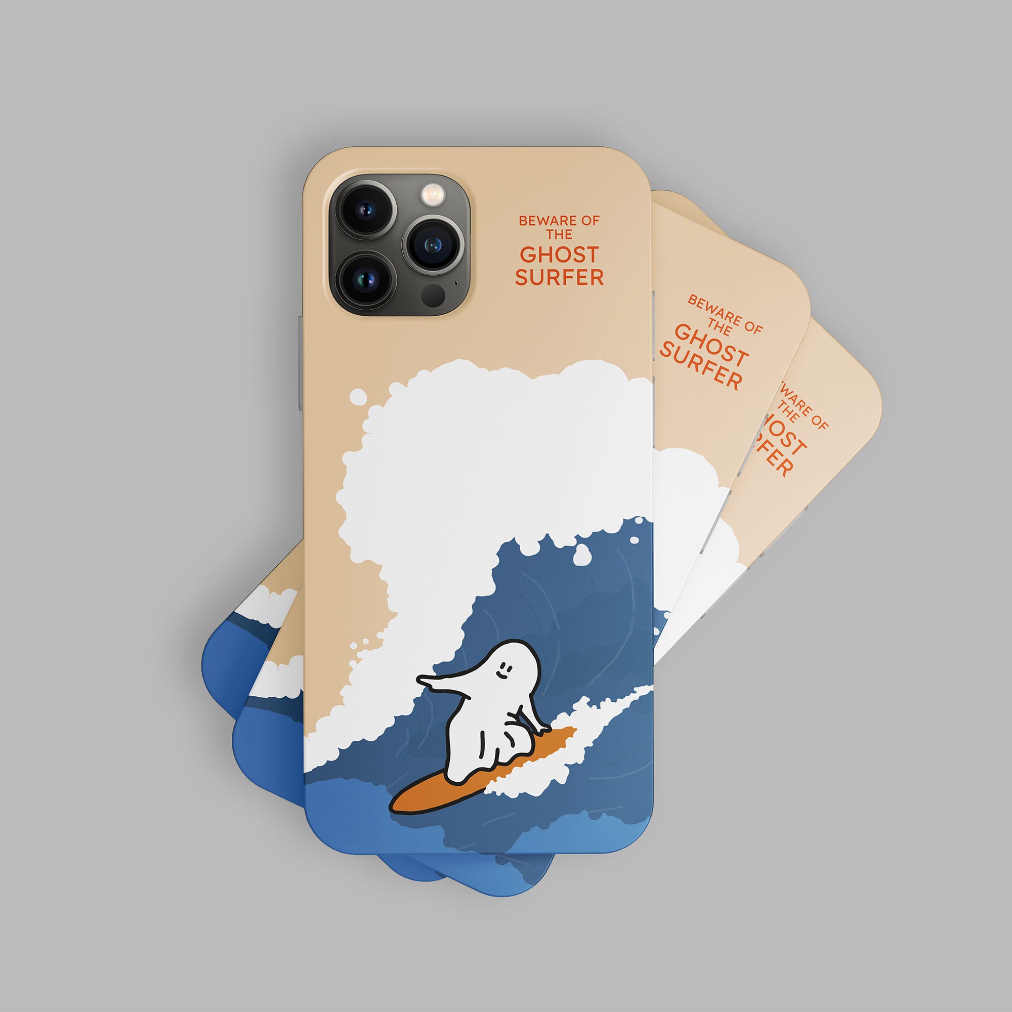 [PERCENTAGE] Ghost Surfer at Sunset Phone Case (4 Types)