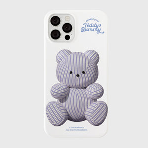 [THENINEMALL] Stripy Gummy Hard Phone Case (2 types)