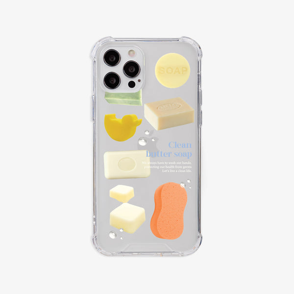 [Mademoment] 클린버터 디자인 Clear Phone Case (3 Types)