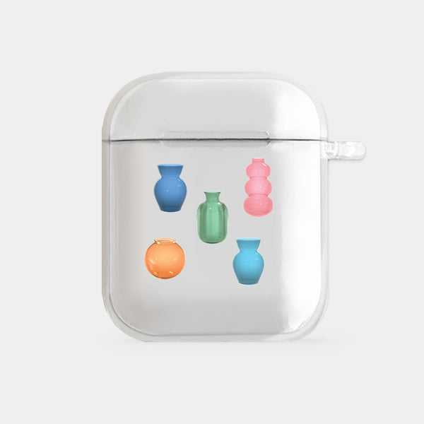 [Mademoment] Shapes Of Vases Design Clear AirPods Case