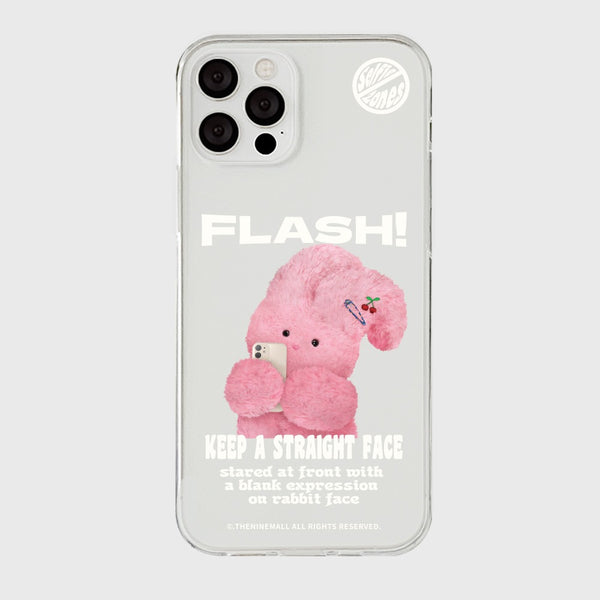 [THENINEMALL] Windy Basic Flash Clear Phone Case (3 types)