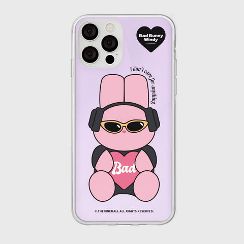 [THENINEMALL] Pink Checkerboard Bad Windy Mirror Phone Case