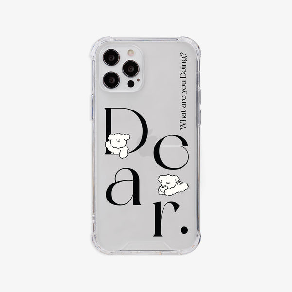 [Mademoment] Dear Molly Lettering Design Clear Phone Case (4 Types)