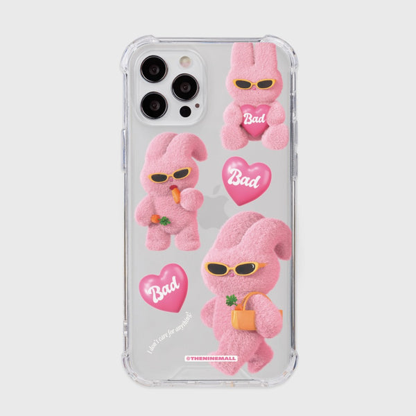 [THENINEMALL] Pattern Bad Windy Clear Phone Case (3 types)