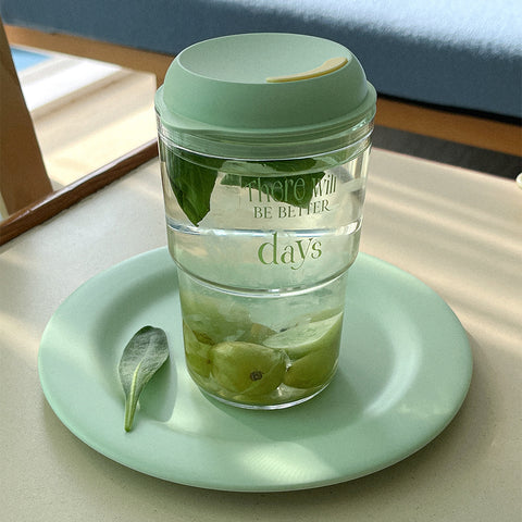 [Mademoment] Days Color Clear Reusable Tumbler (Hot/Cold) 500ml