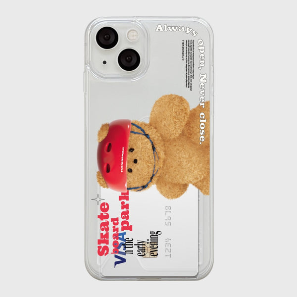 [THENINEMALL] Big Gummy Skateboarder Clear Phone Case (3 types)