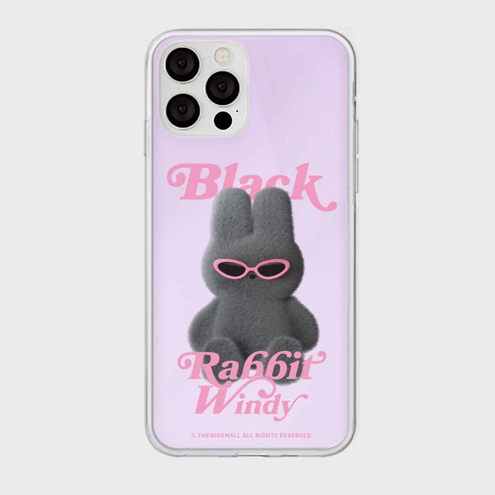 [THENINEMALL] Black Windy Mirror Phone Case