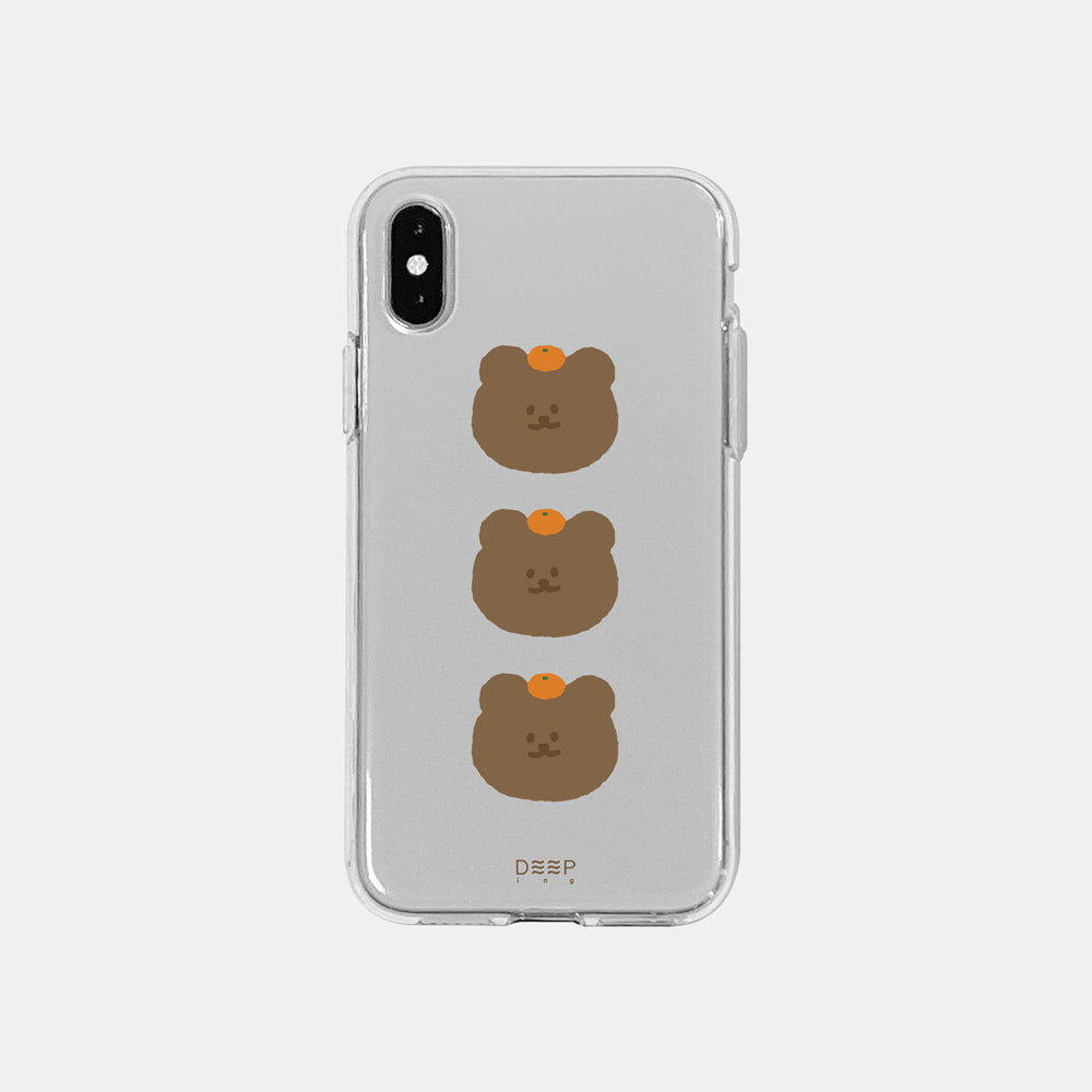 [DEEPING CASE] 귤 곰세마리 Jelly Case