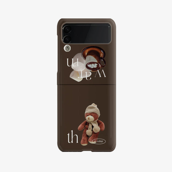 [Mademoment] Choco Teddy Lettering Design Phone Case