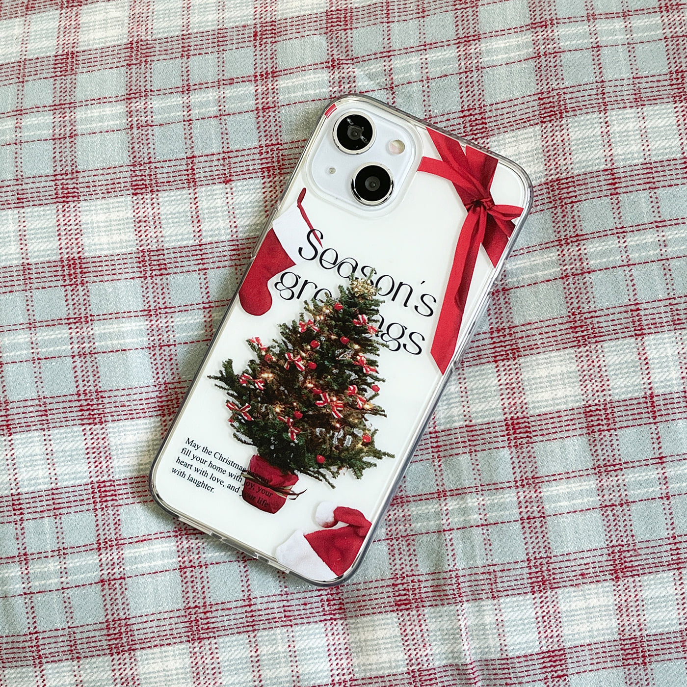 [Mademoment] Season Joy Lettering Design Clear Phone Case (4 Types)