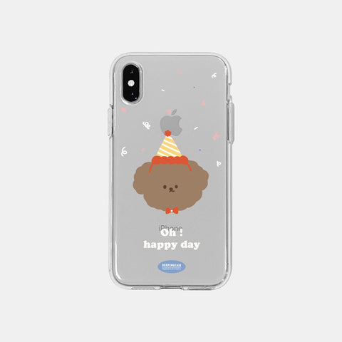 [DEEPING CASE] 콩~그레이츄 레이션 Jelly Case (Brown)