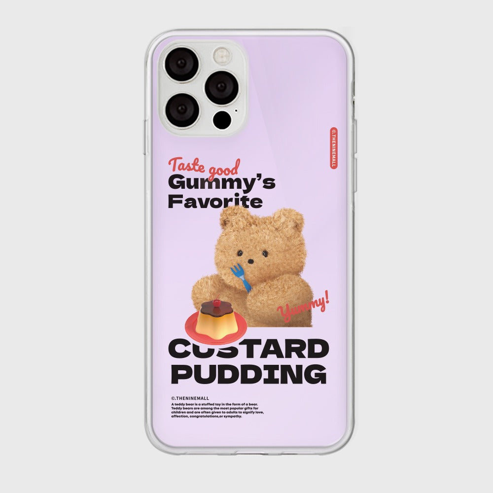 [THENINEMALL] Pudding Gummy Mirror Phone Case