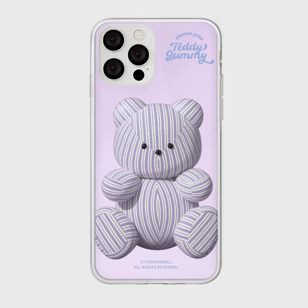 [THENINEMALL] Stripy Gummy Mirror Phone Case