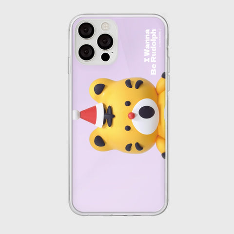 [THENINEMALL] Hey Tiger Wannabe Rudolph Mirror Phone Case