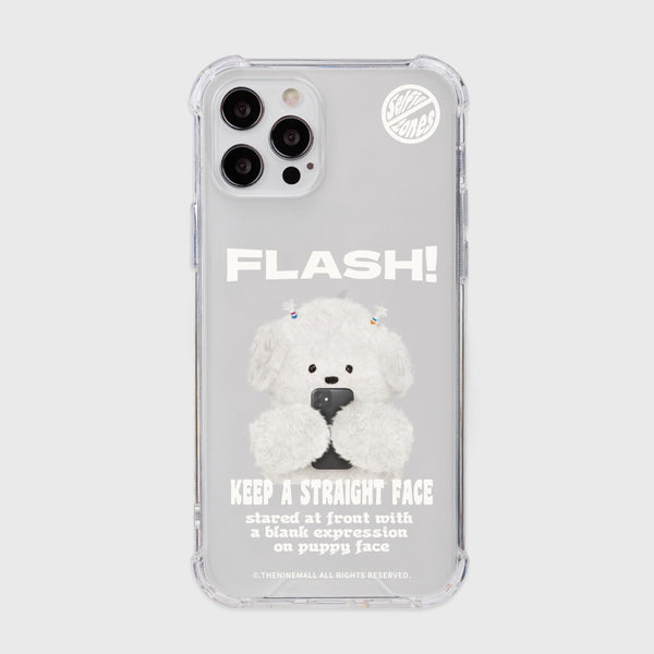 [THENINEMALL] Ppokku Basic Flash Clear Phone Case (3 types)