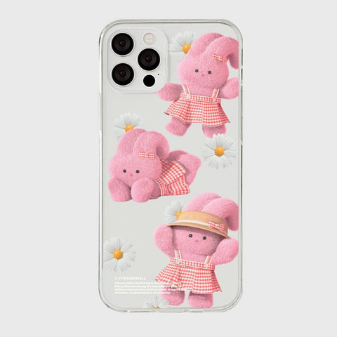 [THENINEMALL] Pattern Picnic Day Windy Clear Phone Case (3 types)